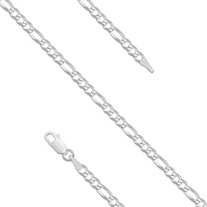 Bratara barbati argint rodiat model figaro 3 mm x 20 cm DiAmanti FigaroC080-20cm-SL (Argint 925‰ 2,75 g.)